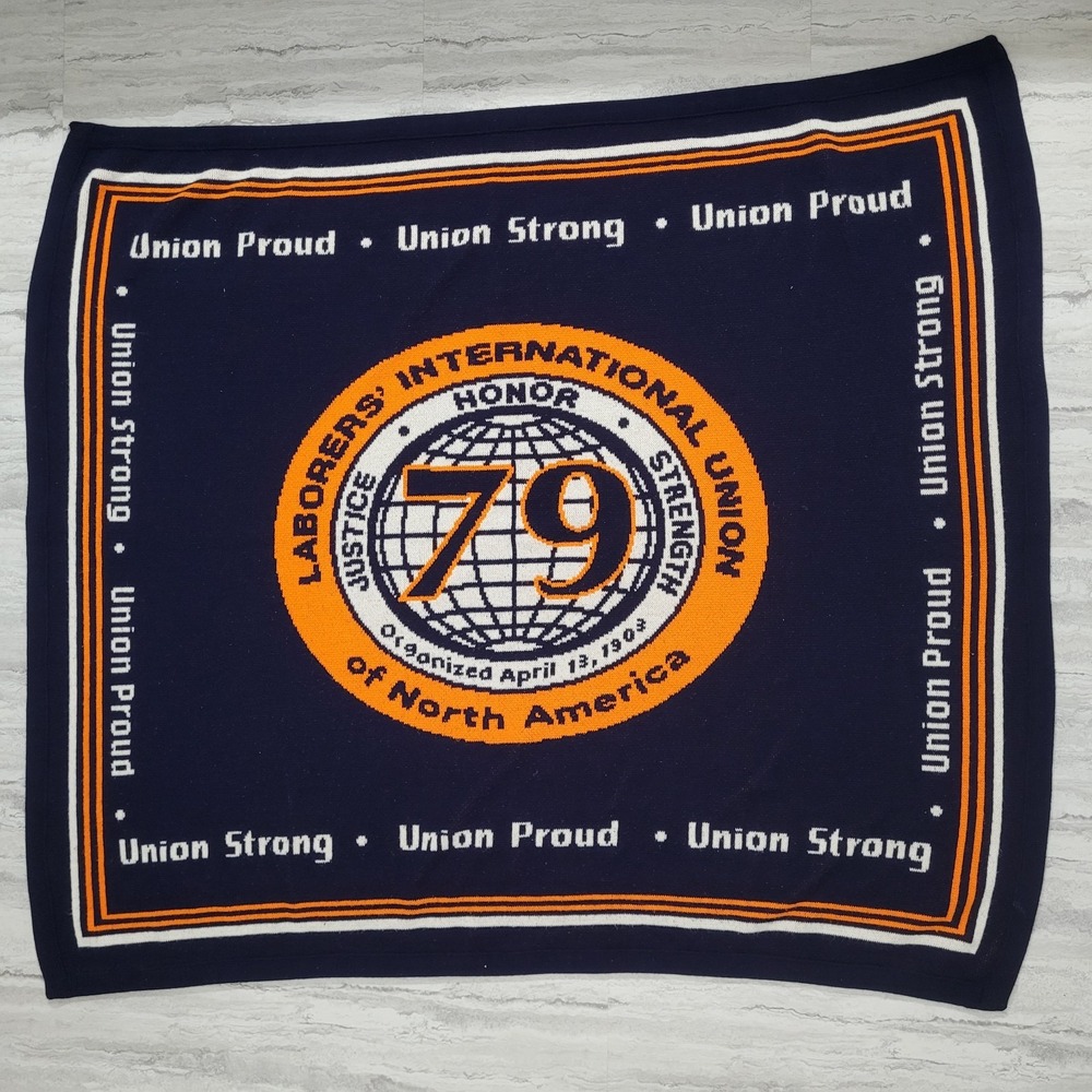 HUDSON BLANKET Made In The USA 79 Laborers International Union Of North America